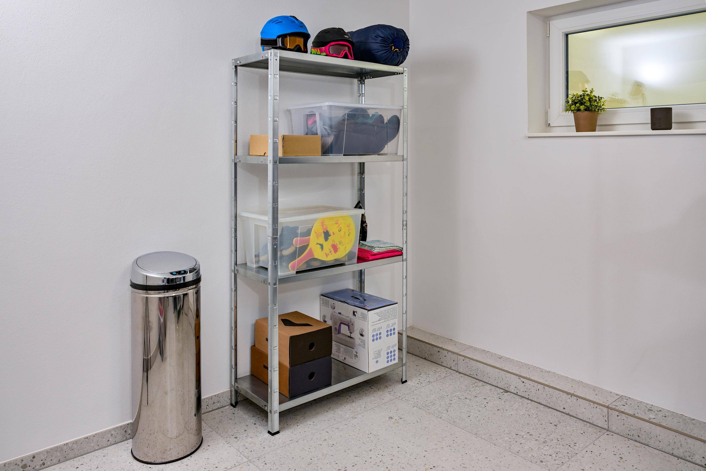 Étagère sans boulon 180x90x40 cm , 4 étagères PowerMAX,charge de 65 kg par étagère, galvanisée-2