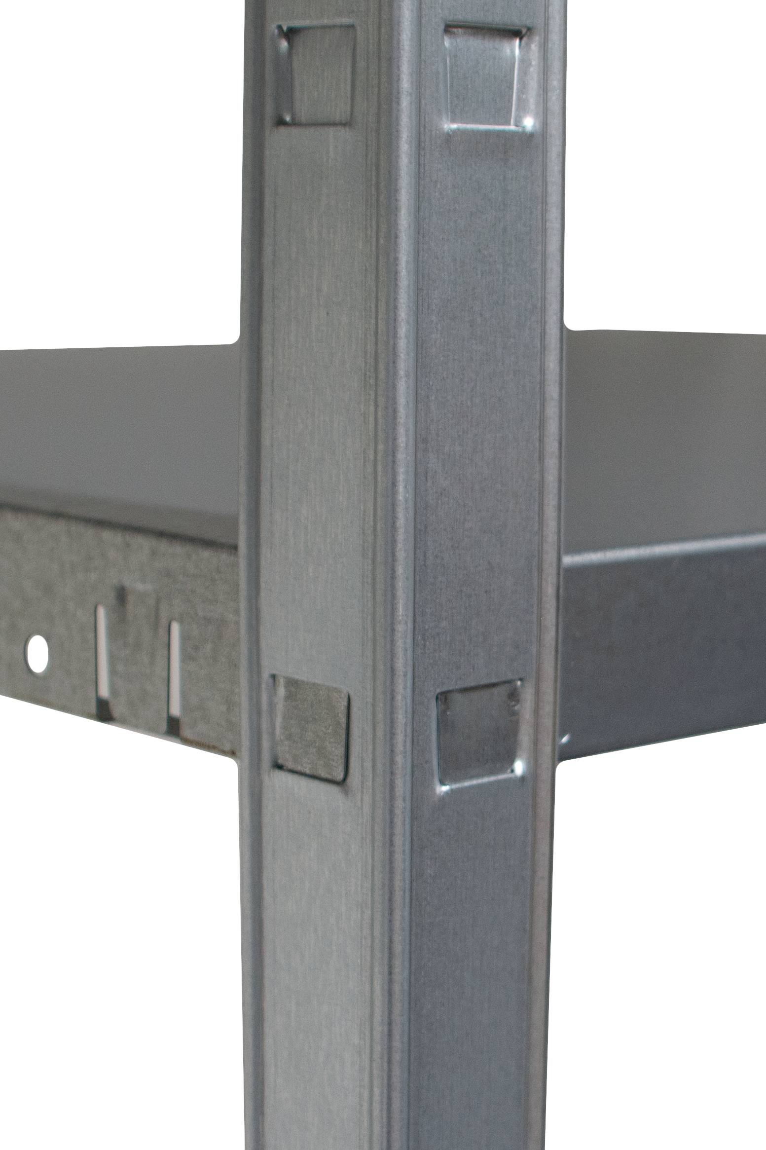 Etagère Métallique Emboîtable 4 tablettes 50 kg par niveau 180 x 75 x 35 cm Acier Galvanisé-3