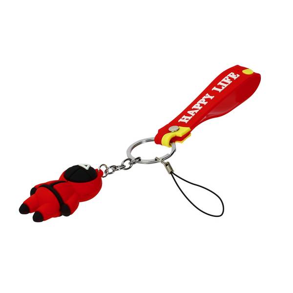 Porte-clé Dragonne Figurine Série Coréenne Squid Game Bracelet Silicone