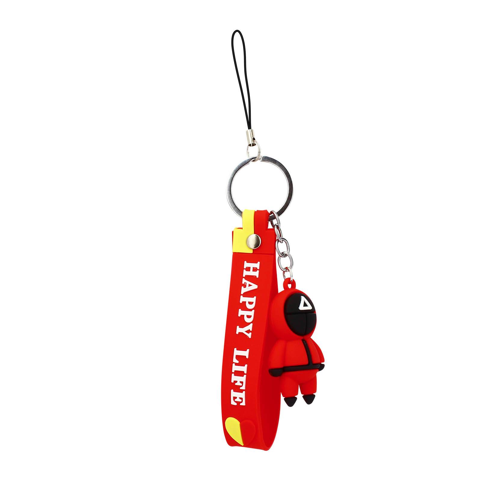 Porte-clé Dragonne Figurine Série Coréenne Squid Game Bracelet Silicone-1