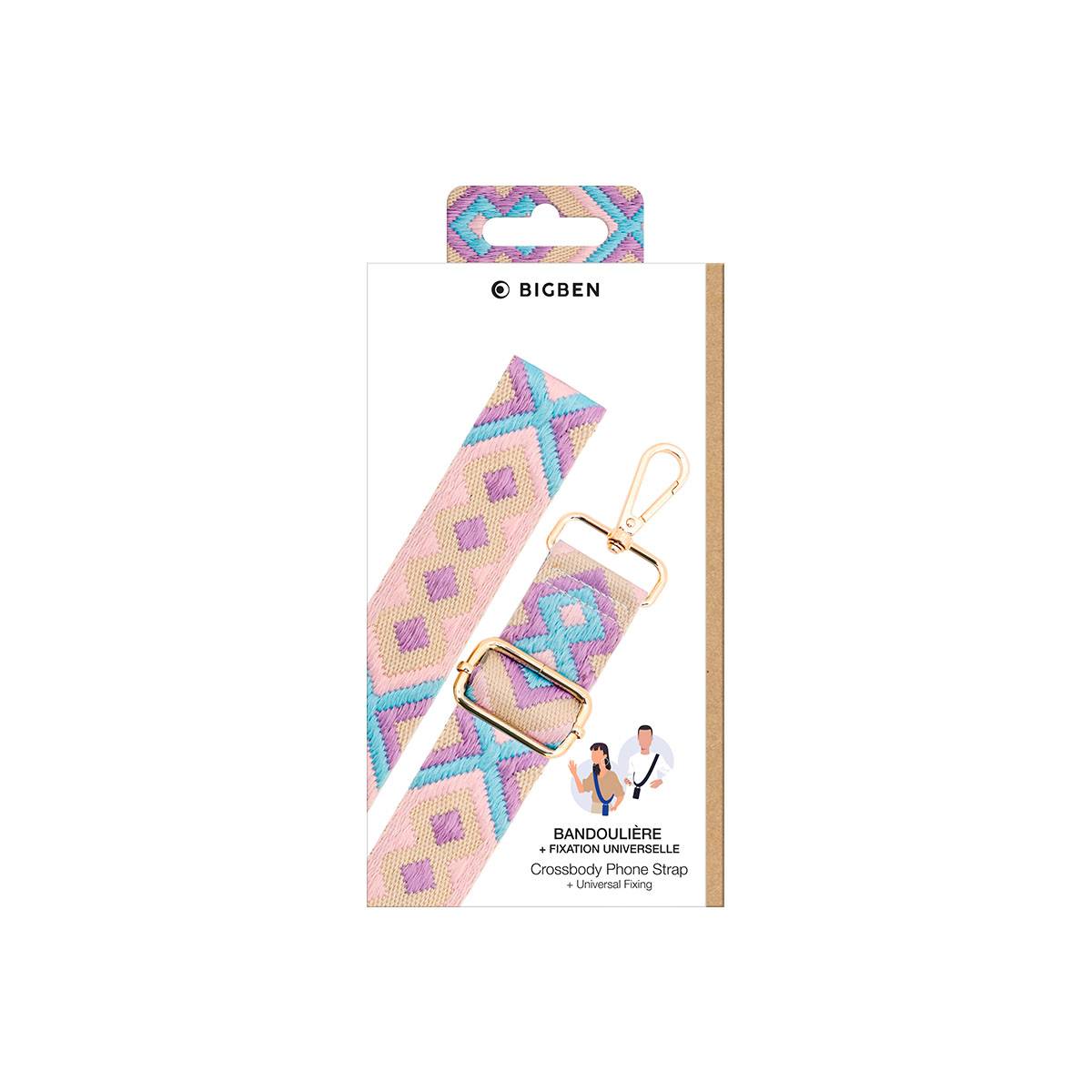 Bandoulière pour Téléphone Universelle Lanière Motif Brésilienne-4