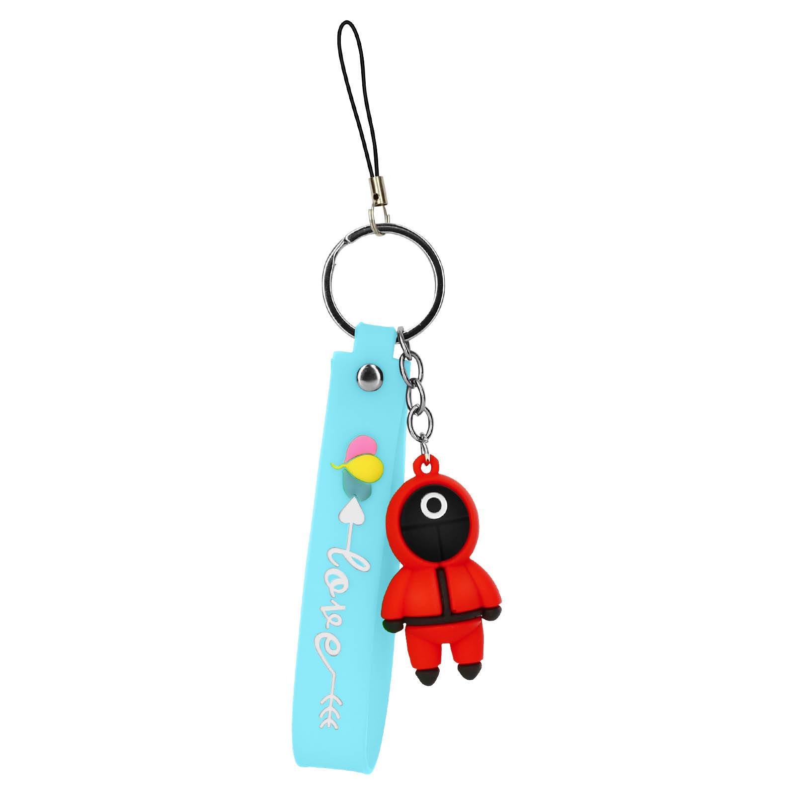 Porte-clé Dragonne Figurine Série Coréenne Squid Game Bracelet SoupleClair-1