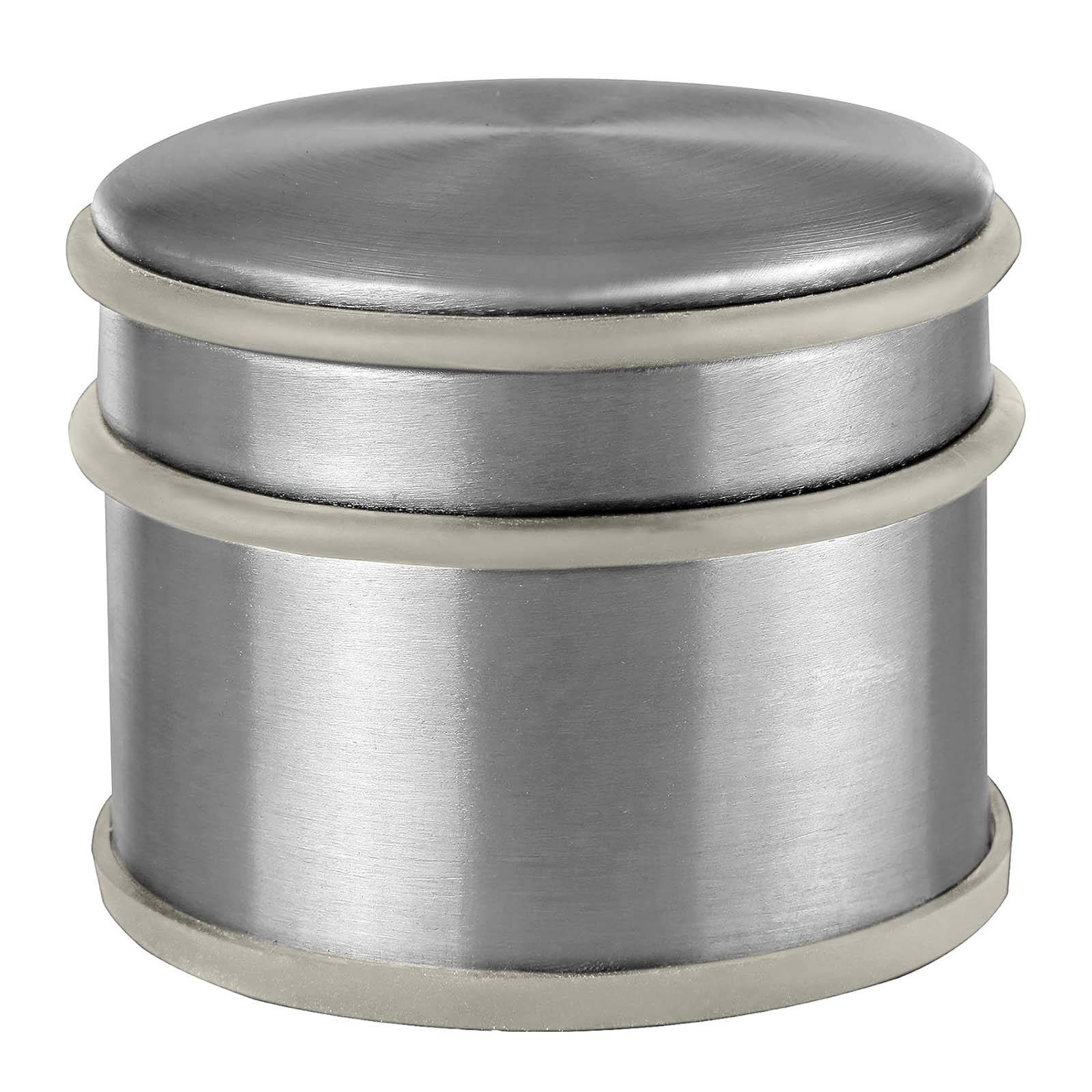 Butée de Porte Autoportante en Acier Inoxydable avec Protection en Caoutchouc-1