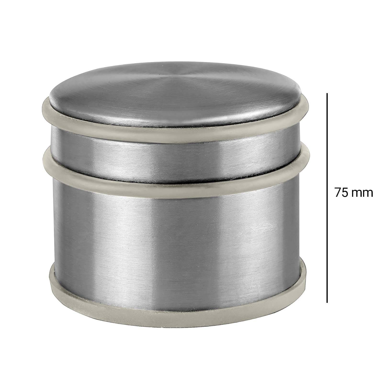 Butée de Porte Autoportante en Acier Inoxydable avec Protection en Caoutchouc-2