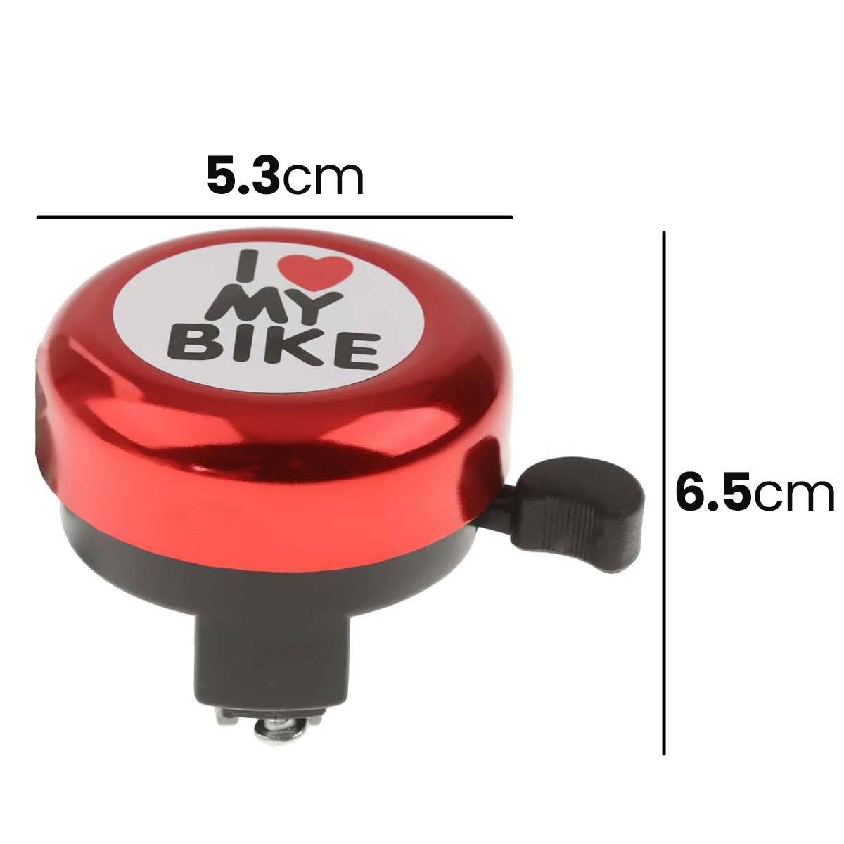 Sonnette Vélo en Alliage Acier Moyenne pour Guidon Standard-4