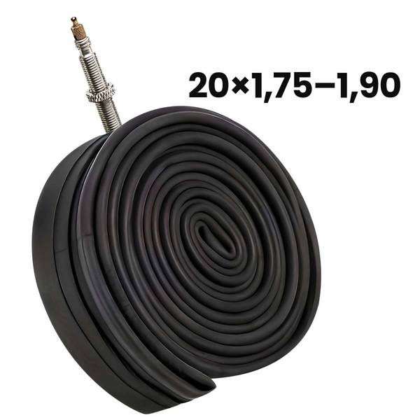 Chambre à Air 20x1.75 à 1.90 pour Vélo en Caoutchouc avec Valve 44mm
