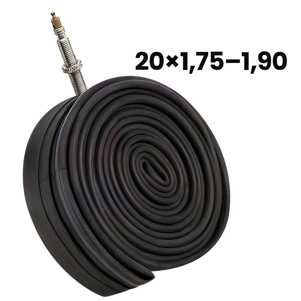 Chambre à Air 20x1.75 à 1.90 pour Vélo en Caoutchouc avec Valve 44mm-0