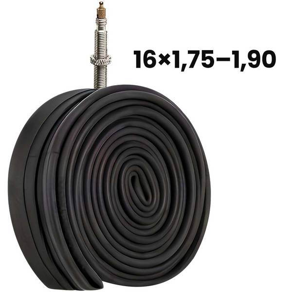 Chambre à Air 16x1.75 à 1.90 pour Vélo en Caoutchouc avec Valve 44mm