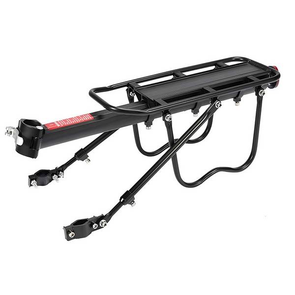 Porte-bagages Arrière pour Vélo en Aluminium Charge Maximale 50kg