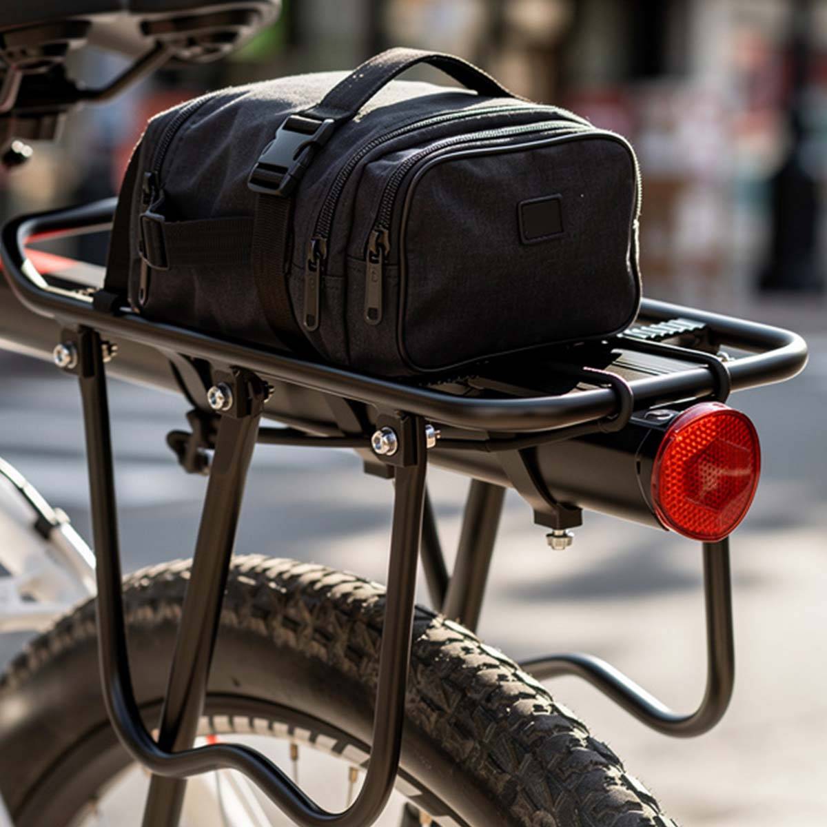 Porte-bagages Arrière pour Vélo en Aluminium Charge Maximale 50kg-2