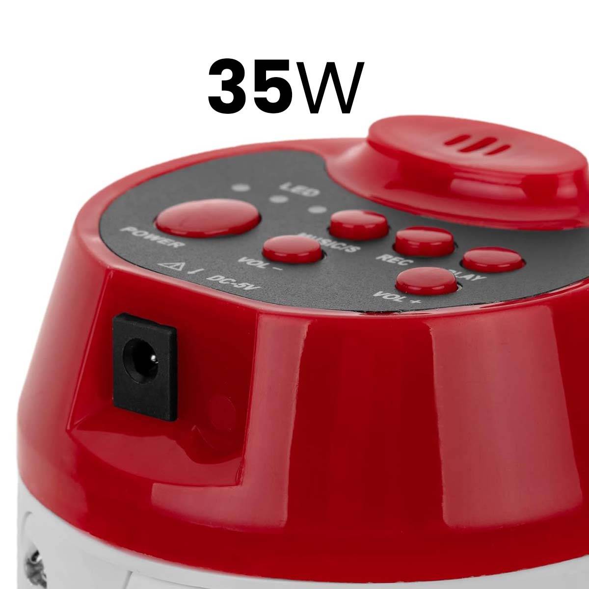 Mégaphone 35W Bluetooth et USB avec Fonction Enregistrement et Lecture-4