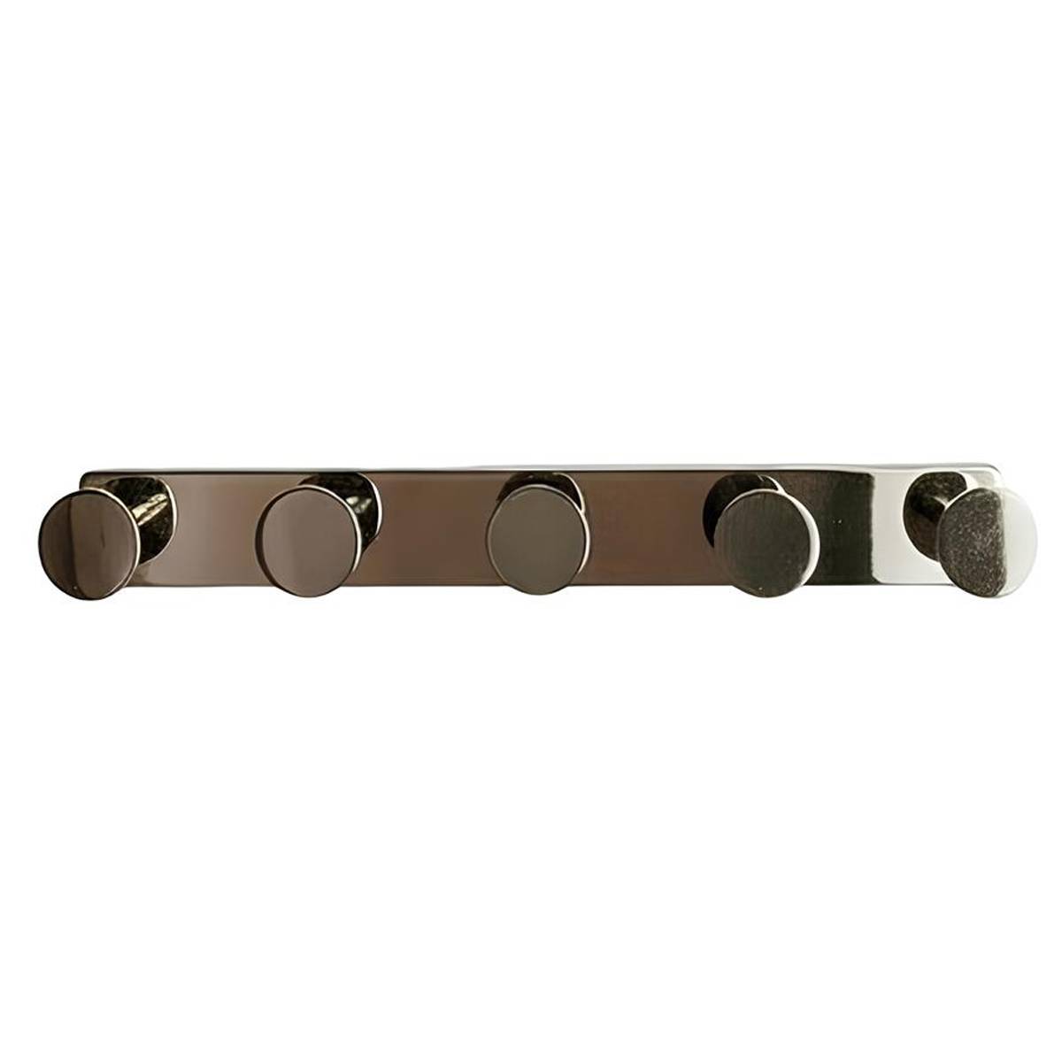 Porte-Serviettes Mural 37cm avec 5 Crochets Rond Inox avec Adhésifs 3M-1