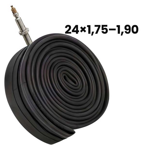 Chambre à Air 24x1.75 à 1.90 pour Vélo en Caoutchouc avec Valve 44mm