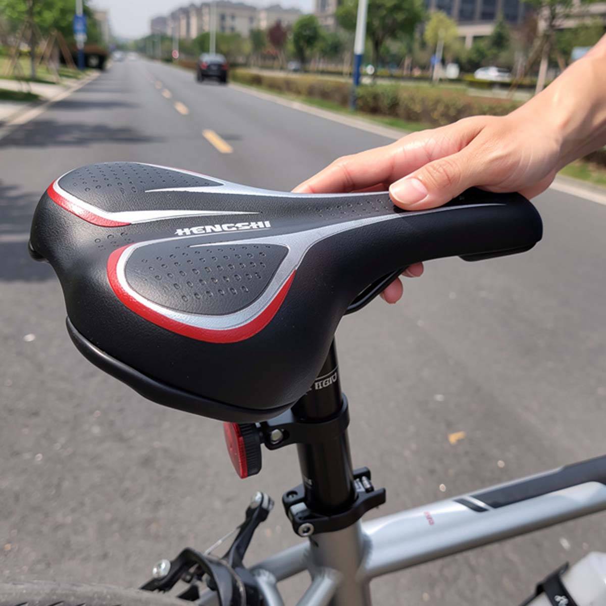 Selle Vélo Large 25 x 19 cm avec Ressorts idéales Vélo de Ville / VTT-2