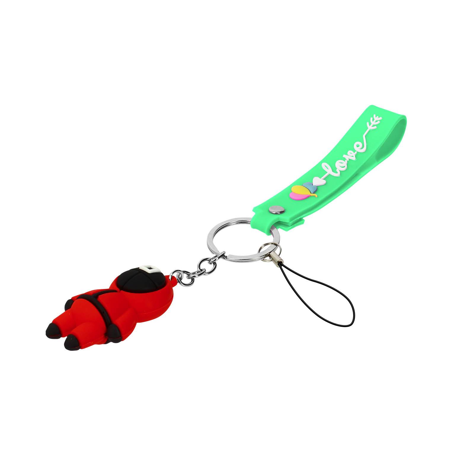 Porte-clé Dragonne Figurine Série Coréenne Squid Game Bracelet Silicone-0