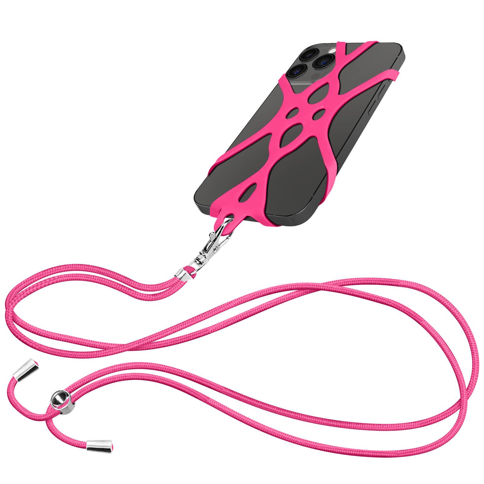 Cordon Smartphone avec Silicone Universel Extensible Réglable 90cm-1