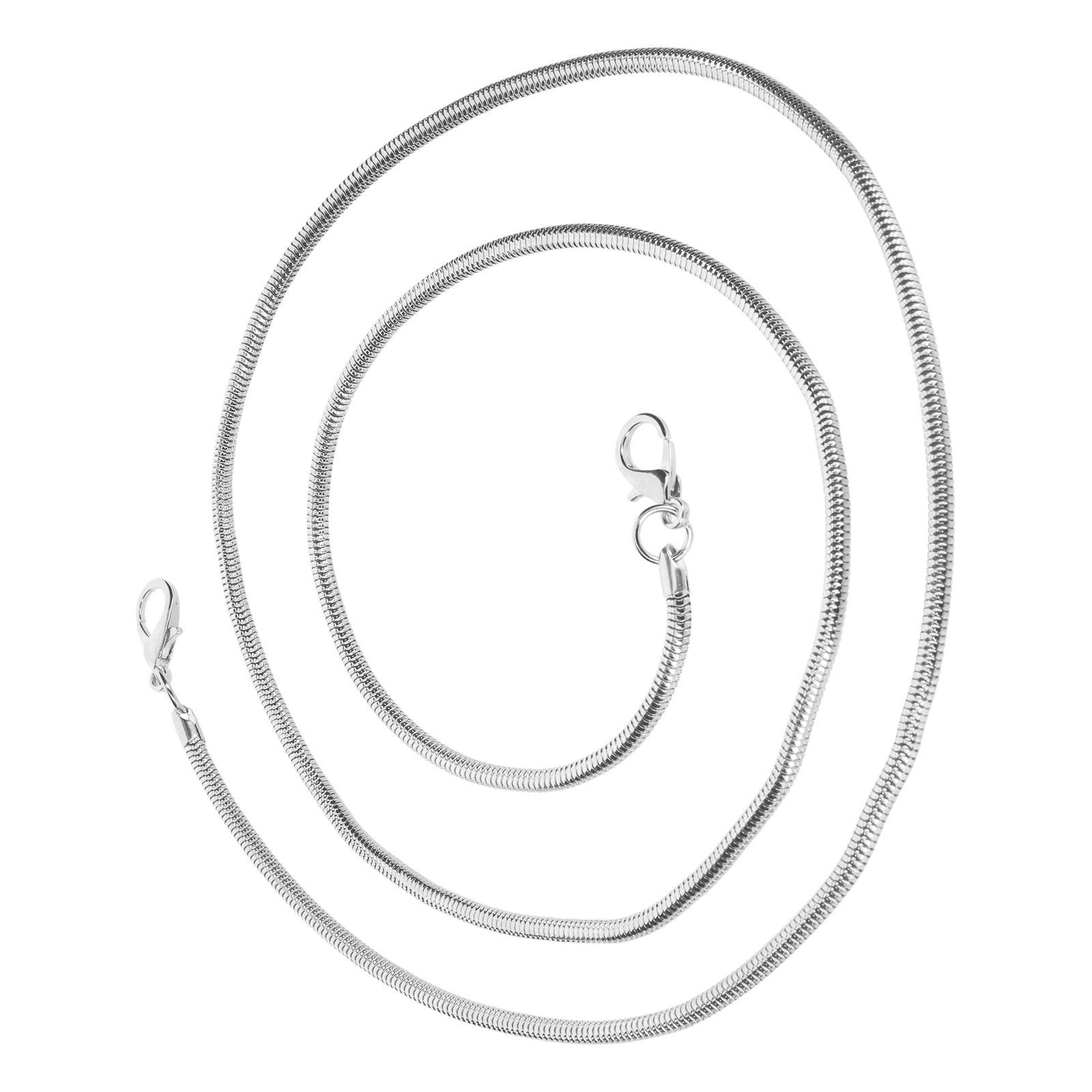Bijou de Téléphone Chaîne Maille Serpent Solide 110cm-1