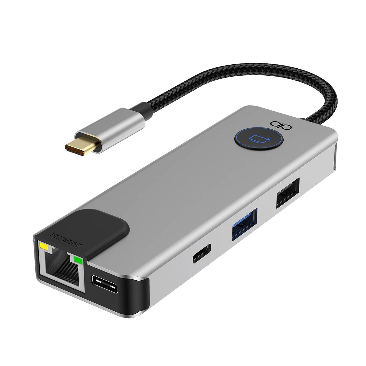 Hub USB-C PD 100W Multiports 7-en-1 Ethernet RJ45 / 2 USB-A / 2 USB-C / HDMI-0