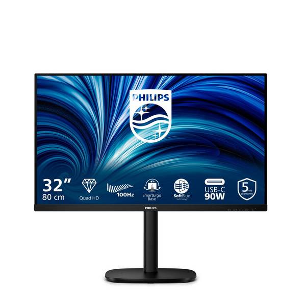 PHILIPS 32B2U3601/00 31.5p QHD IPS 100Hz 16:9 HDMI 2.0 DP 1.4 USB-C