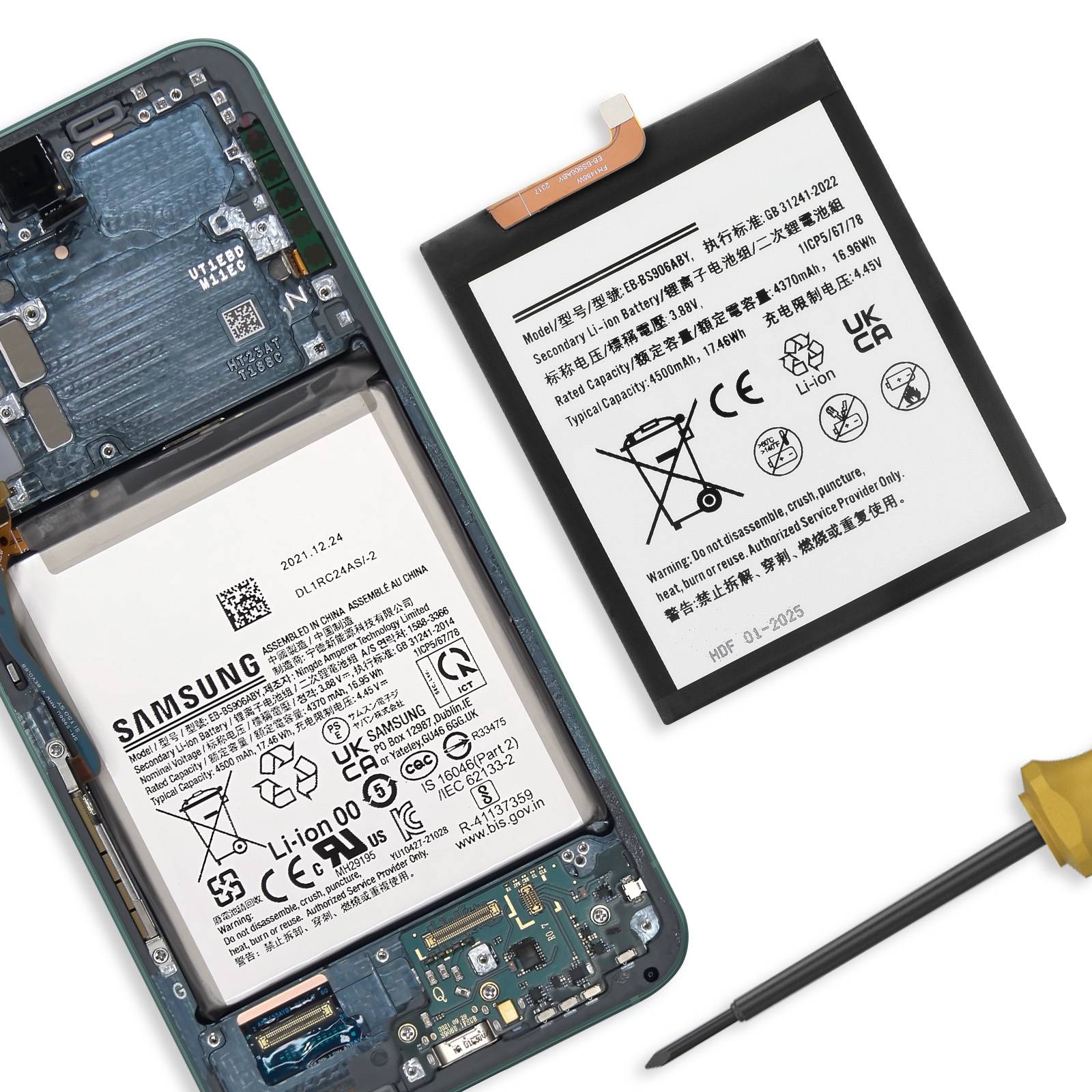 Batterie pour Galaxy S22 Plus Capacité 4500mAh Modèle EB-BS906ABY-3