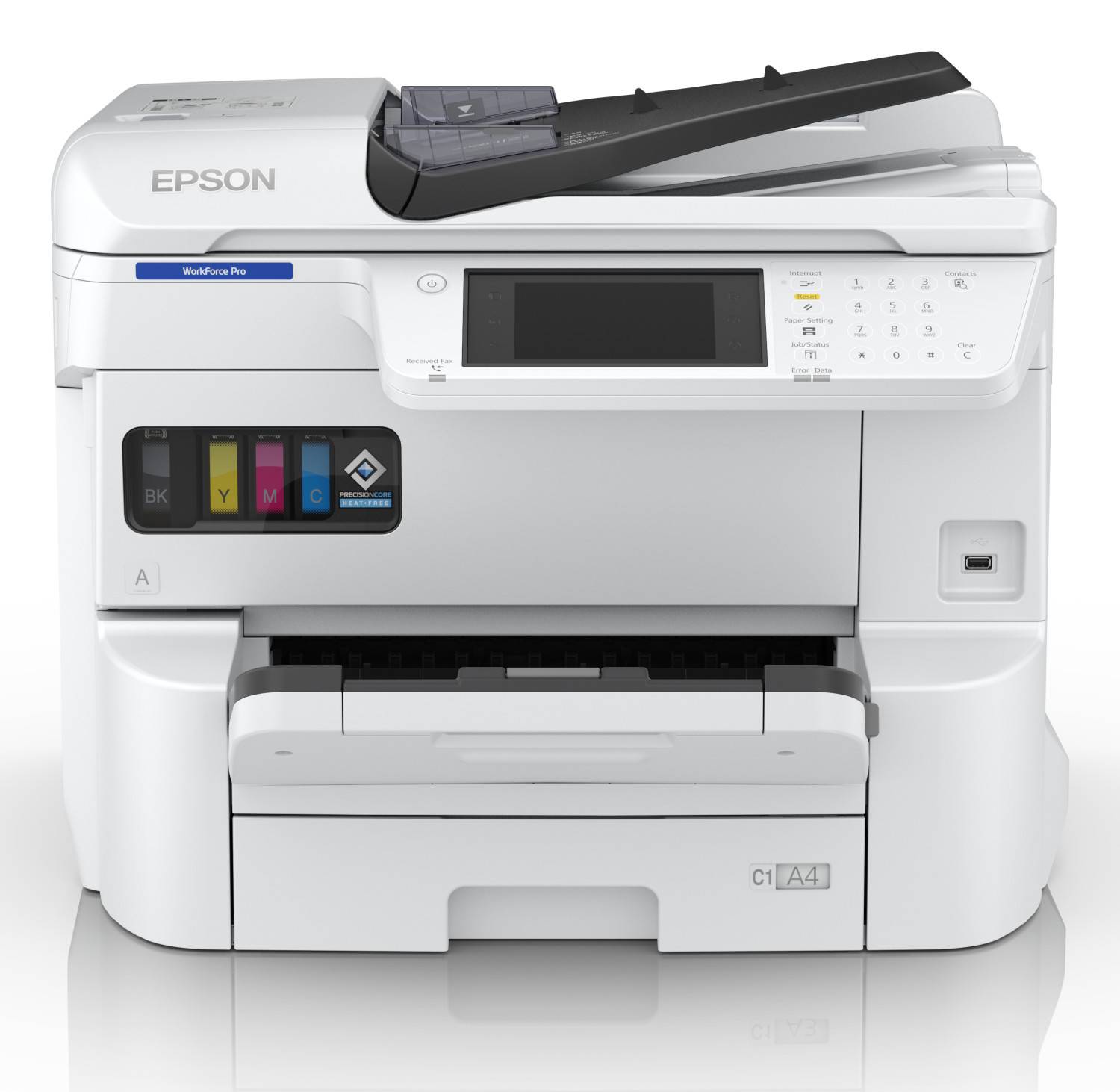 EPSON WorkForce Pro EM-C7100DWF MFP colour inkjet A3 297x420mm A3 22ppm Copy 25ppm Print 335sheets LAN Wi-Fi USB-5