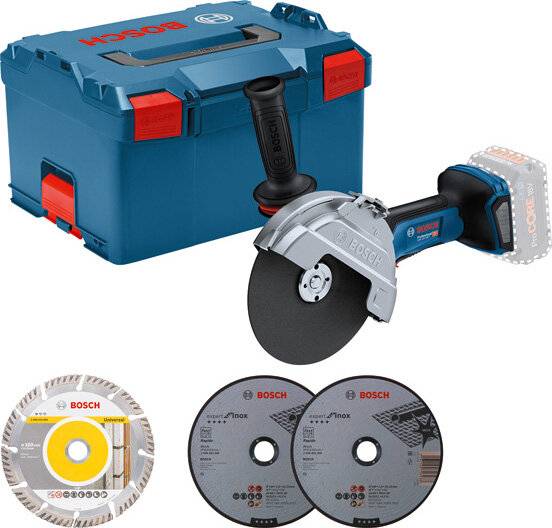 Meuleuse d'angle sans fil Bosch Professional GWS 18V-180 P 06019H6L02 180 mm brushless, + mallette 18 V-5