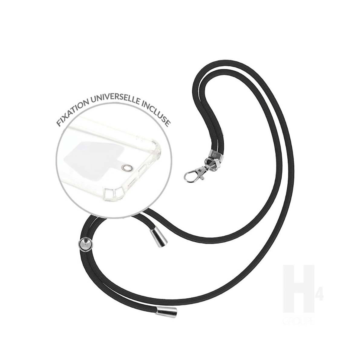 Tour de Cou 150cm pour Smartphone en Nylon avec Fixation Universelle-1