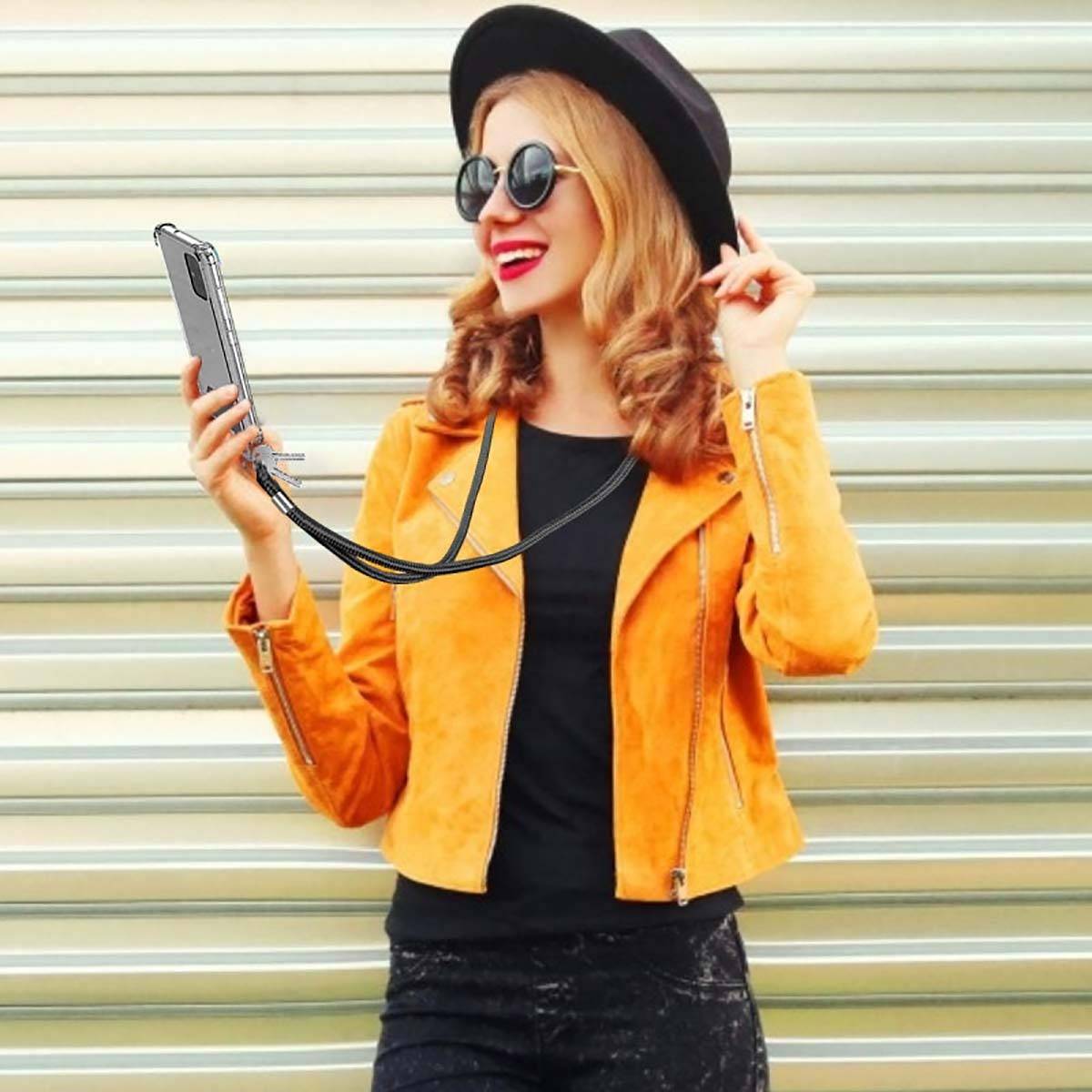 Tour de Cou 150cm pour Smartphone en Nylon avec Fixation Universelle-4
