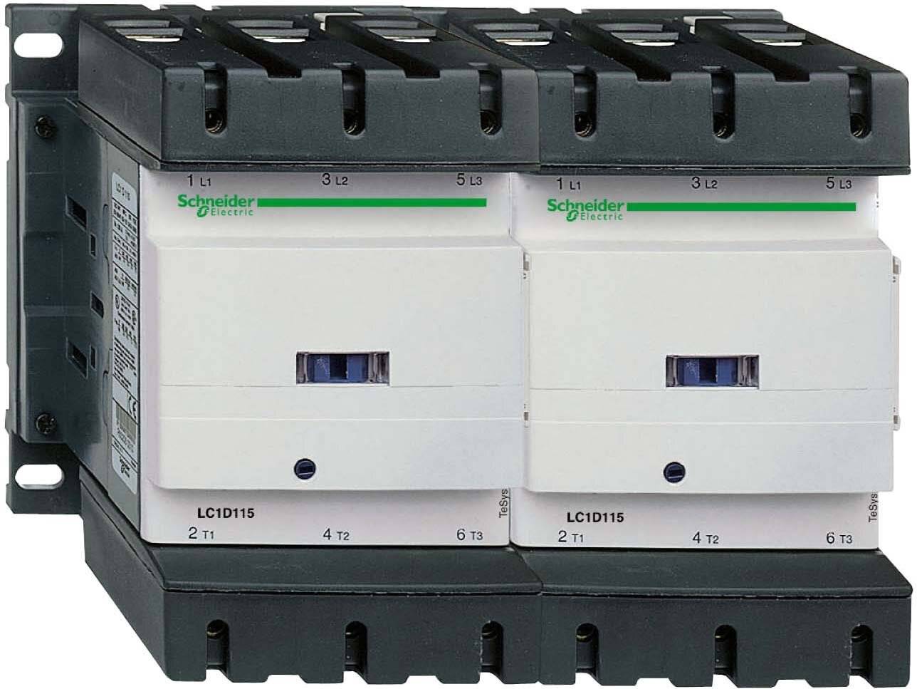 Combinaison de contacteurs inverseurs, 3p+1S+1Ö, 55kW/400V/AC3 115A, bobine 24V 50/60Hz-1