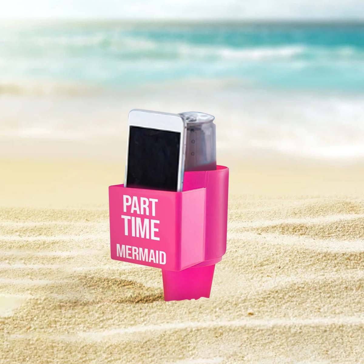 Porte-Gobelet Plage Pour Boisson Et Téléphone Avec Compartiment Avant-3