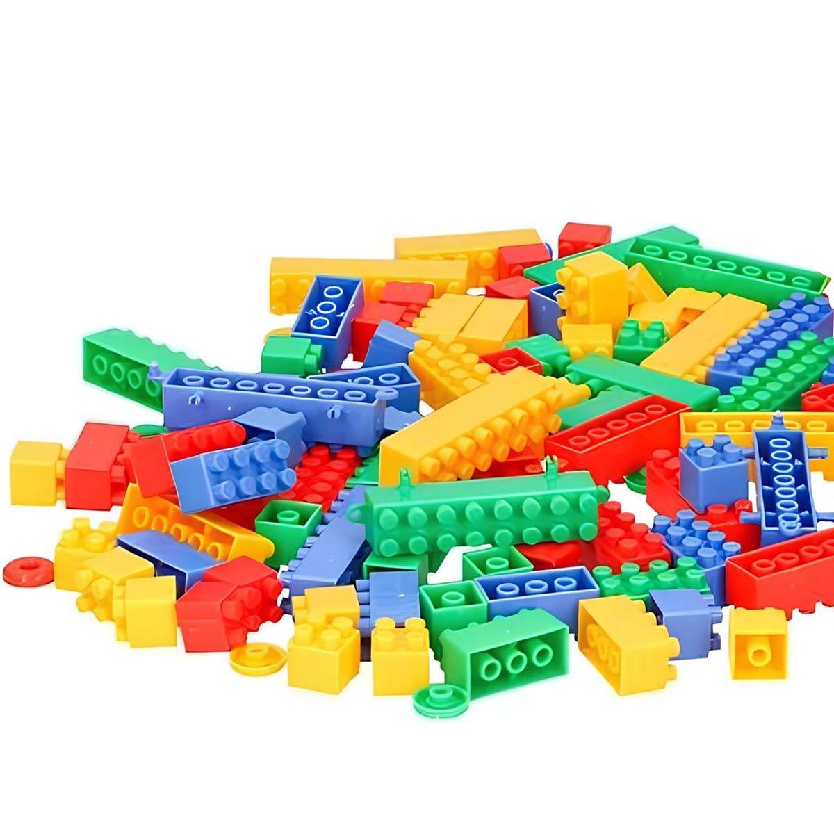 Lot de 4 Jeu de Construction Enfants 138 Blocs Assemblable-1