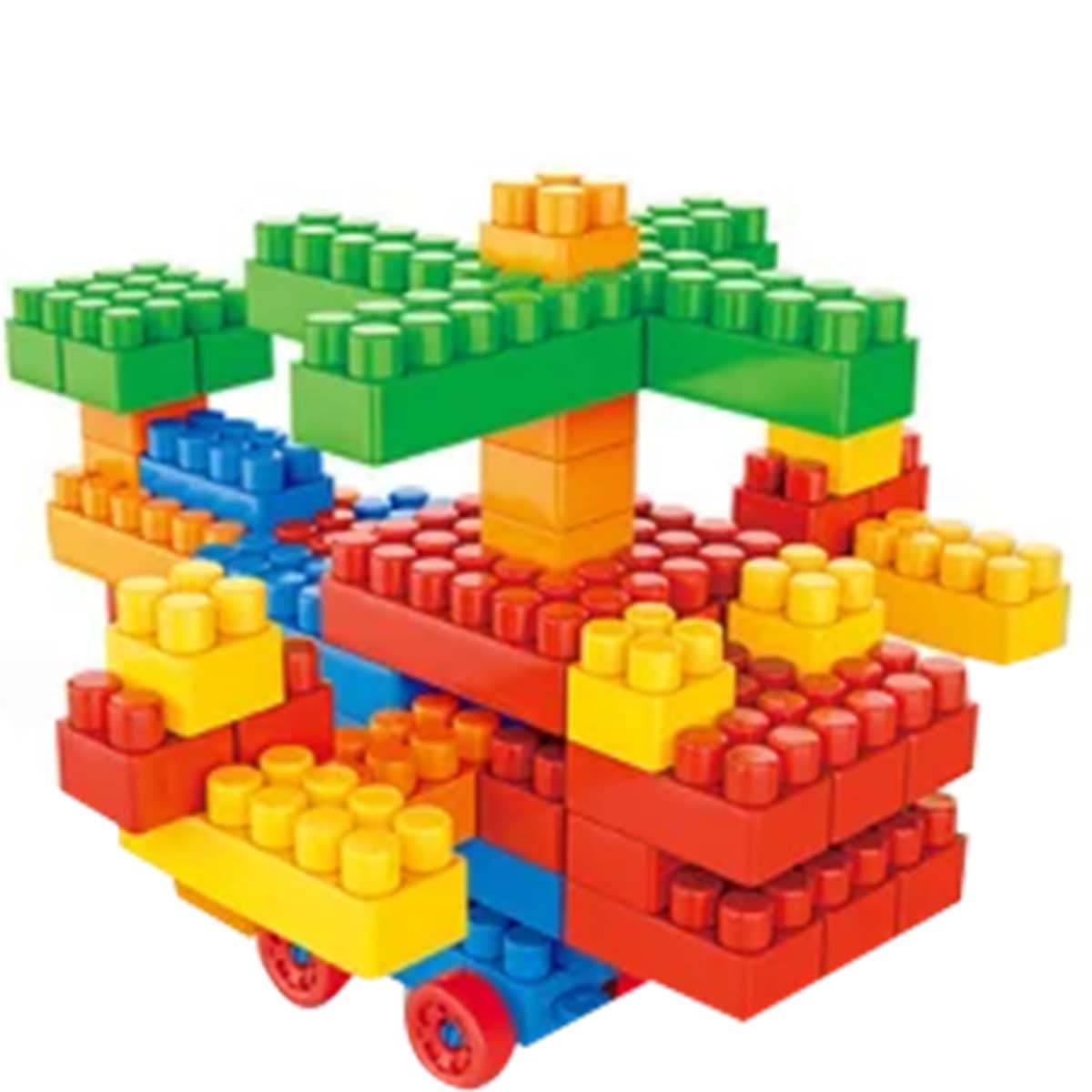 Lot de 4 Jeu de Construction Enfants 138 Blocs Assemblable-4