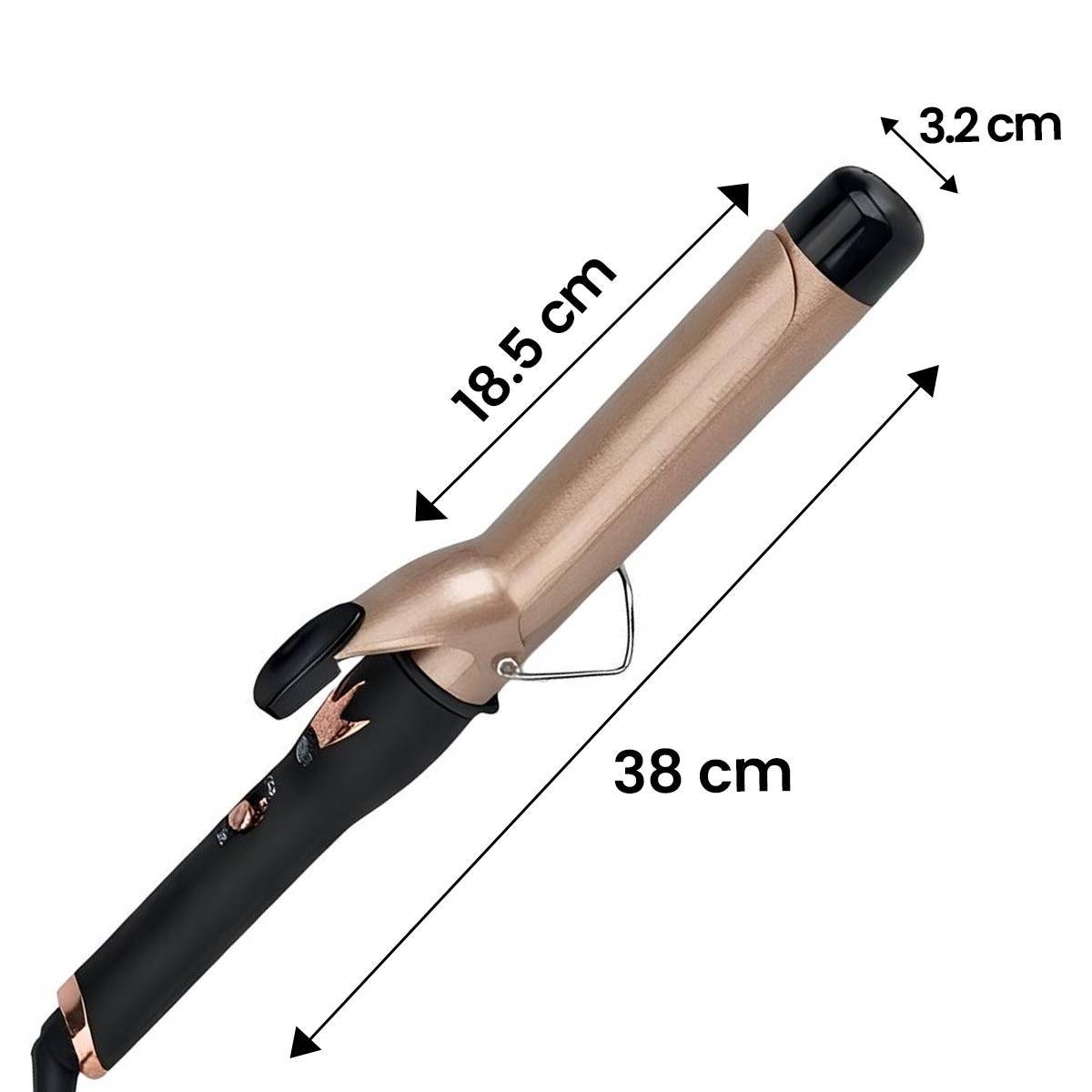 Fer à Boucler 32mm pour Boucles Larges 64W avec Chauffage Rapide PTC-3