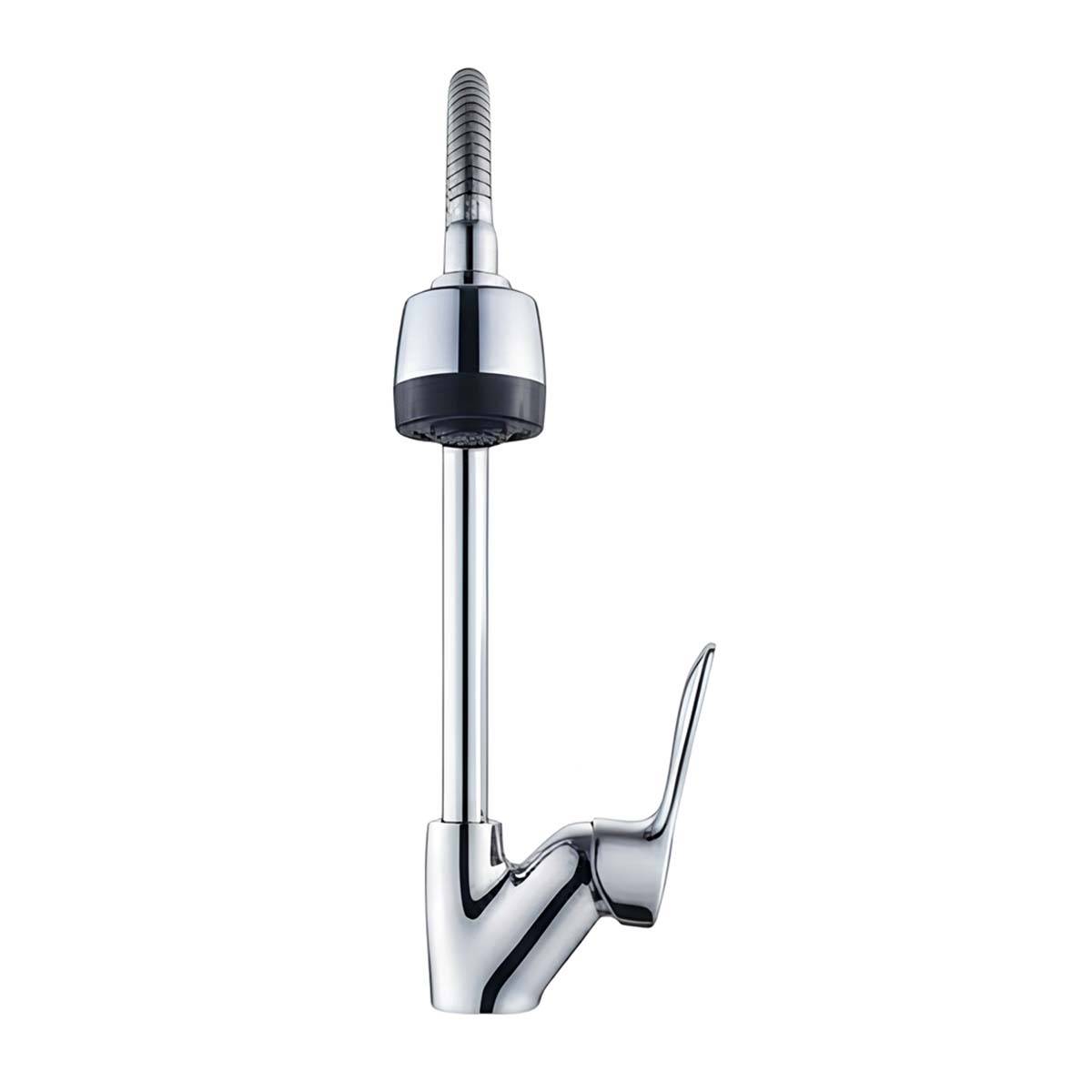 Robinet de Cuisine Pivotant avec Bec Flexible Finition Chromée-0