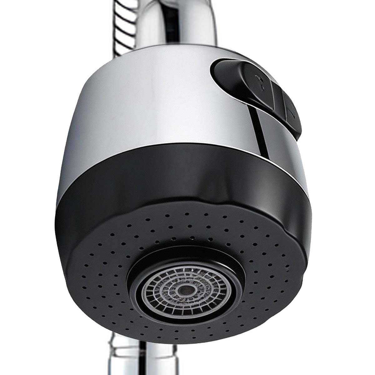 Robinet de Cuisine Pivotant avec Bec Flexible Finition Chromée-4