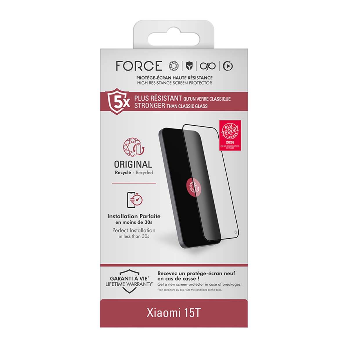 Protège Écran en Verre Trempé 2.5D pour Xiaomi 15T Technologie 9H+-4