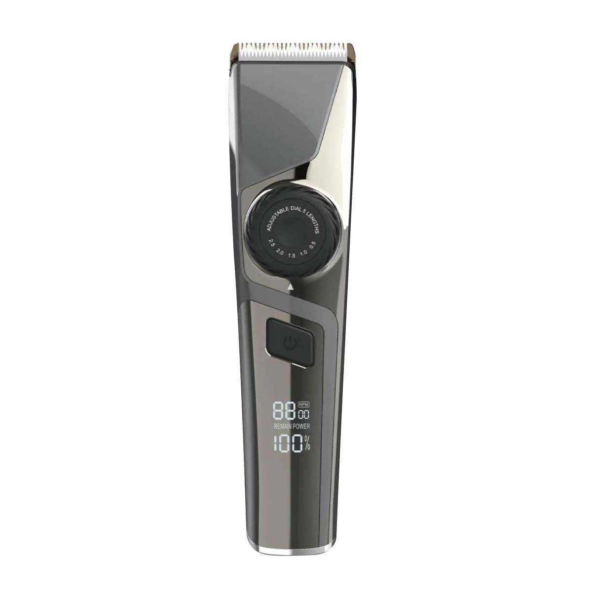 Tondeuse 5W Sans Fil Rechargeable IPX6 avec Écran LED et Molette de Réglage-0