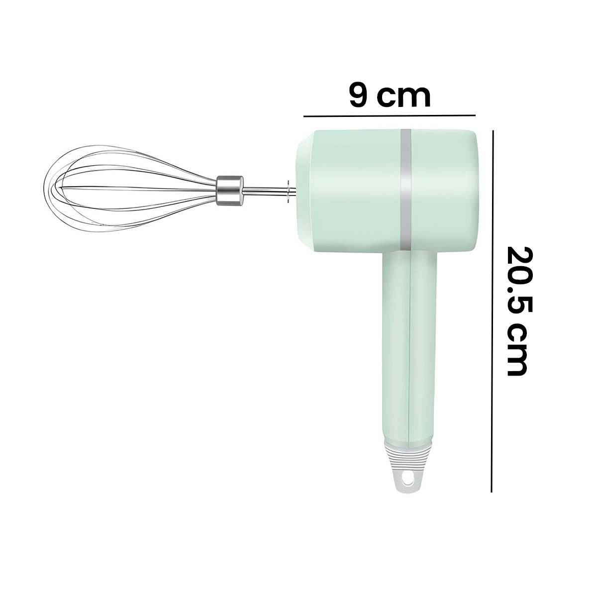 Batteur sans Fil Rechargeable USB 20W avec Doubles Fouets 1200mAh-3