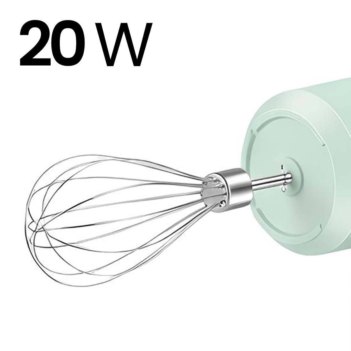 Batteur sans Fil Rechargeable USB 20W avec Doubles Fouets 1200mAh-4