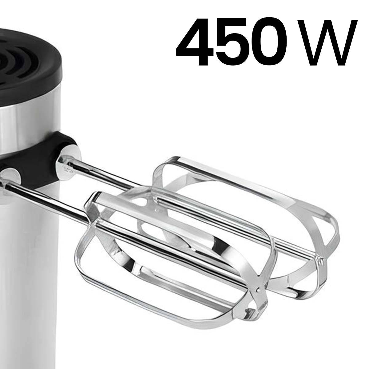 Batteur Électrique 450W à 5 Vitesses avec Fouets Inox-4