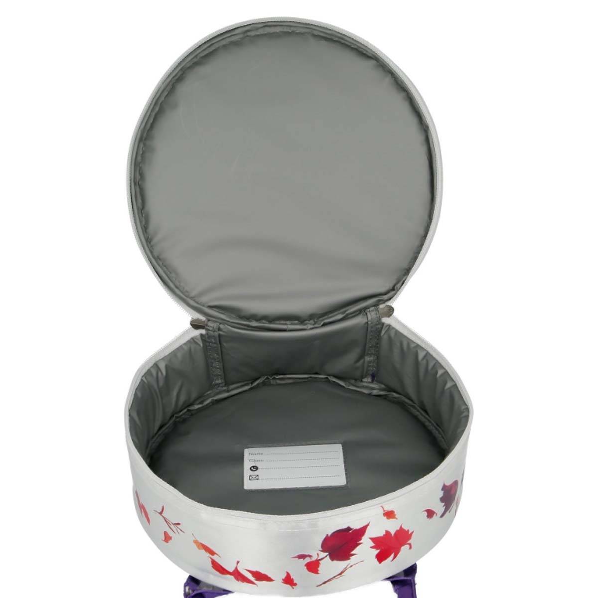 Sac à Déjeuner Thermique Rond avec Paillettes et Poignées 24×8cm-3