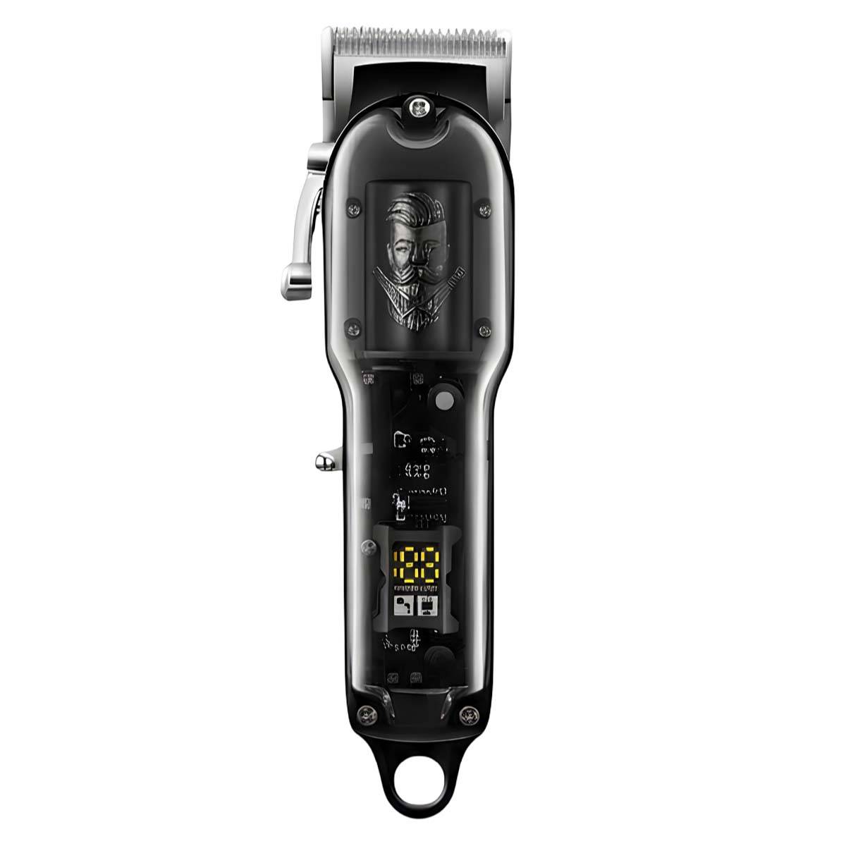 Tondeuse Cheveux et Barbe 2000mAh Autonomie 100 minutes avec Écran et Guides-0