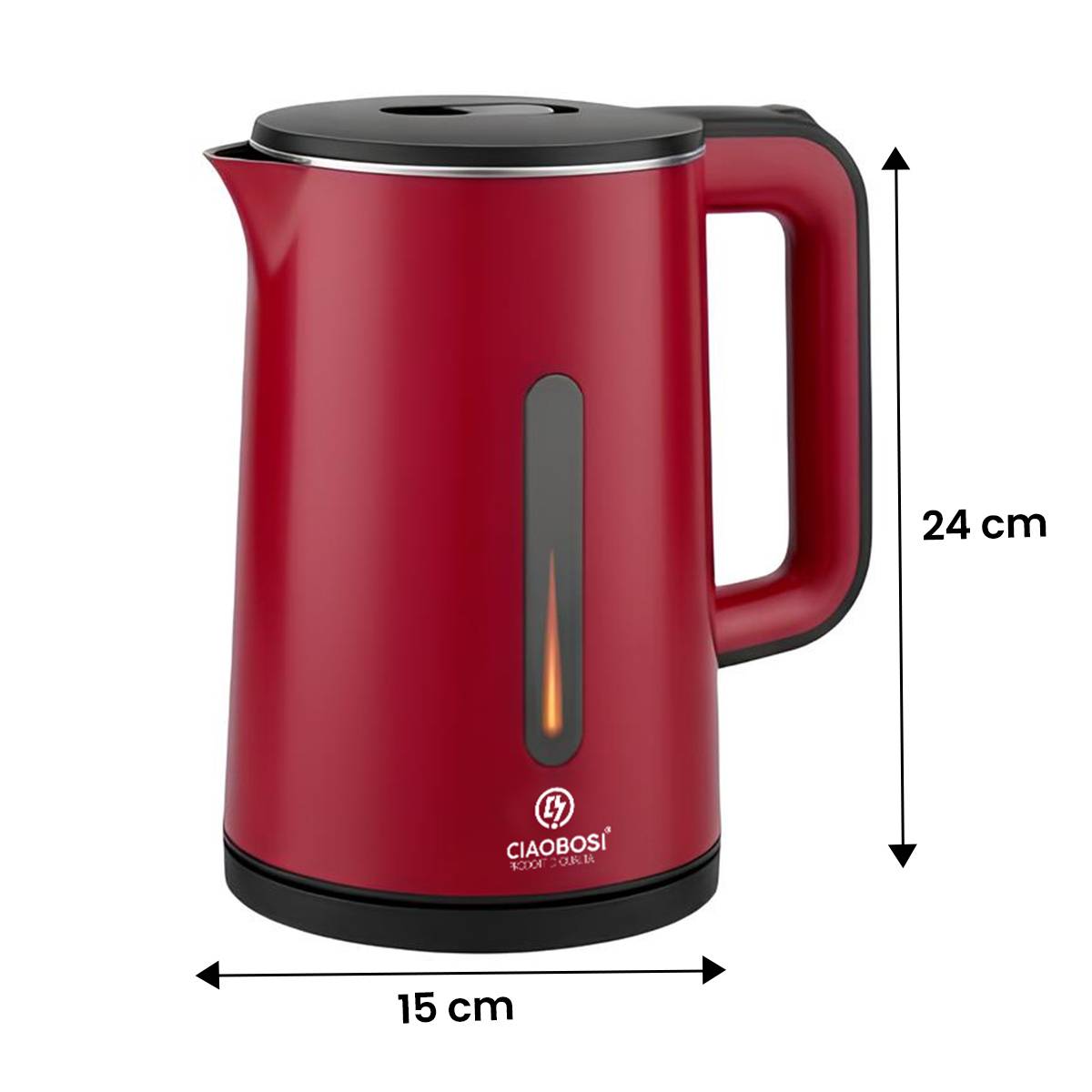 Bouilloire Électrique 0.6L 1500W avec Arrêt Automatique Chauffage Rapide-2