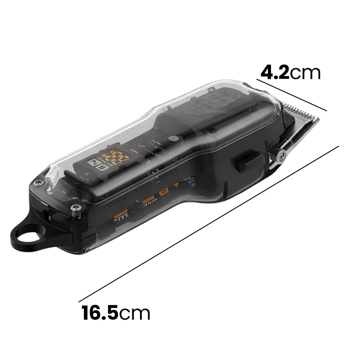 Tondeuse Cheveux et Barbe 2000mAh Autonomie 100 minutes avec Écran et Guides-4