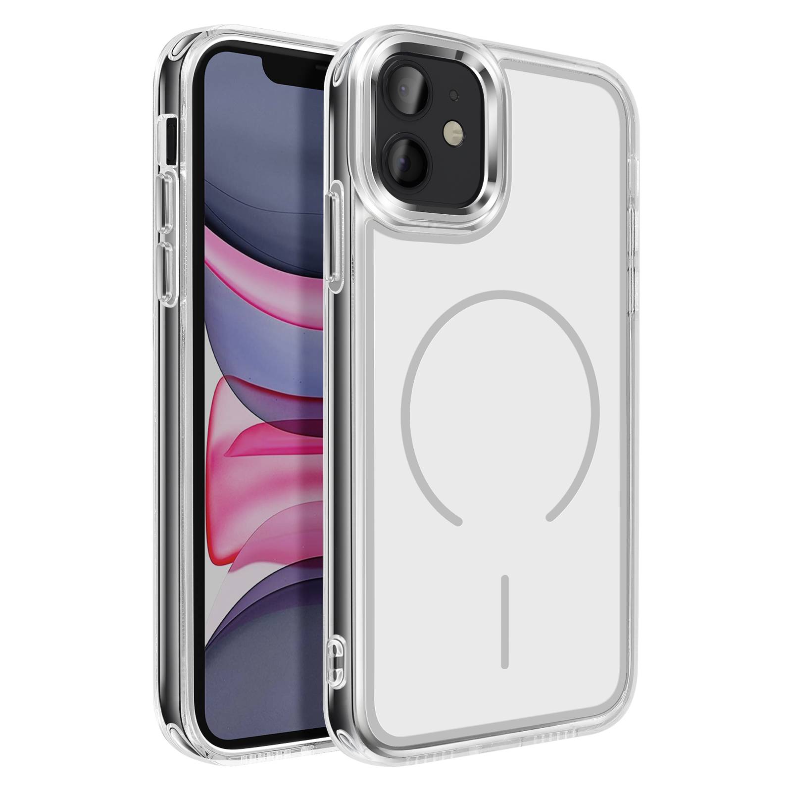 Coque MagSafe pour iPhone 11 avec Bords Renforcés Bi-Matière Souple-0