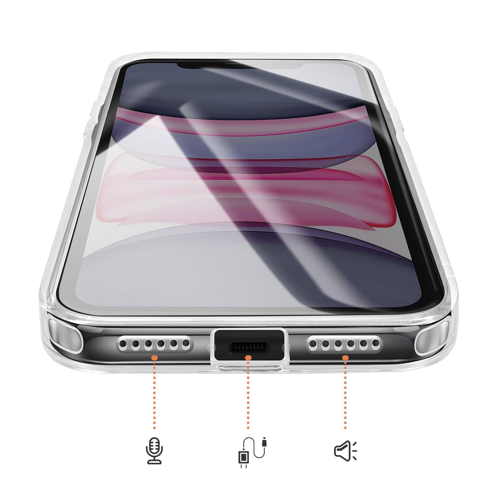 Coque MagSafe pour iPhone 11 avec Bords Renforcés Bi-Matière Souple-3