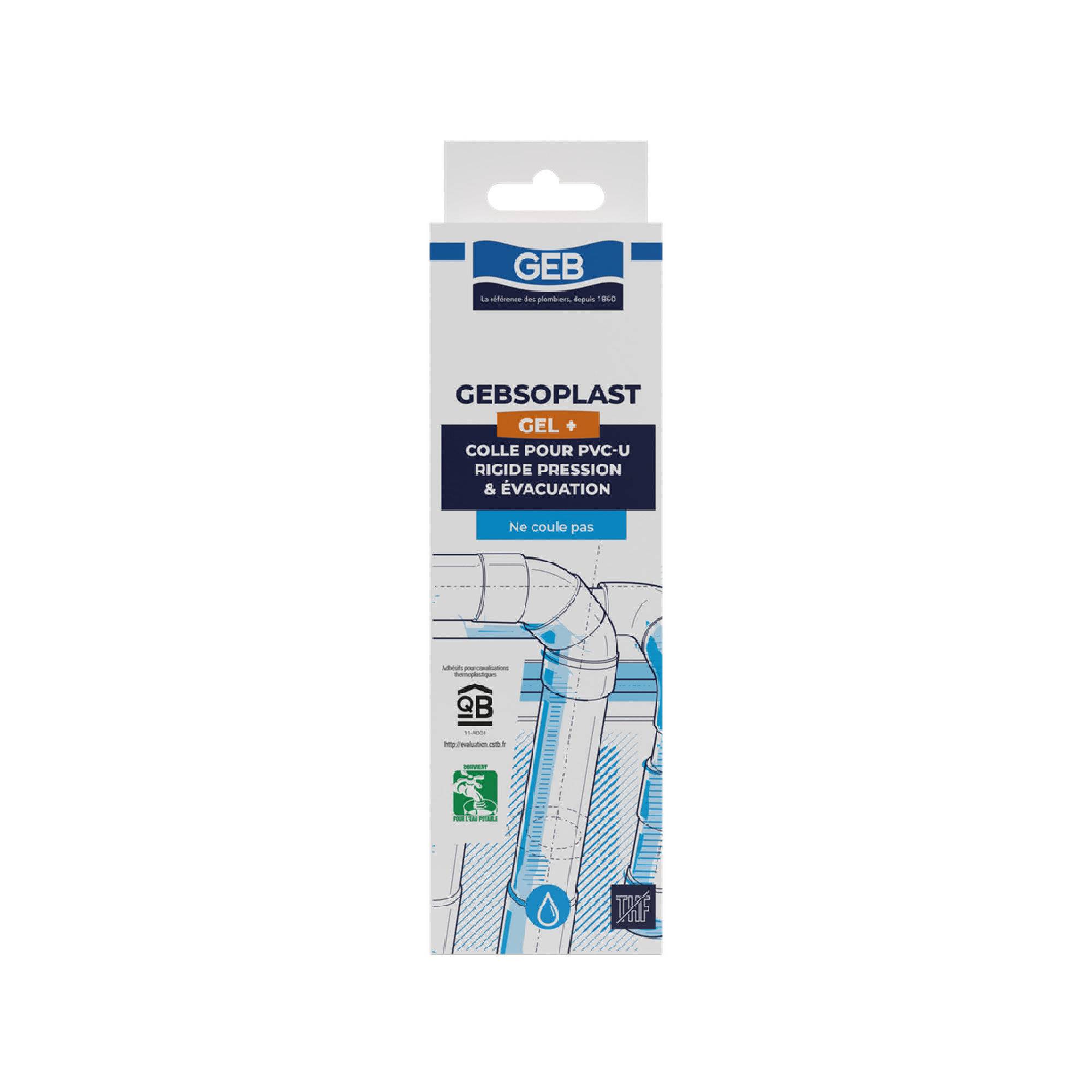 Colle PVC GEBSOPLAST GEL+ étui tube 125ml-0