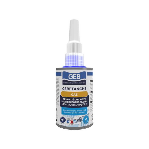 Résine anaérobie GEBETANCHE gaz Flacon 50ml