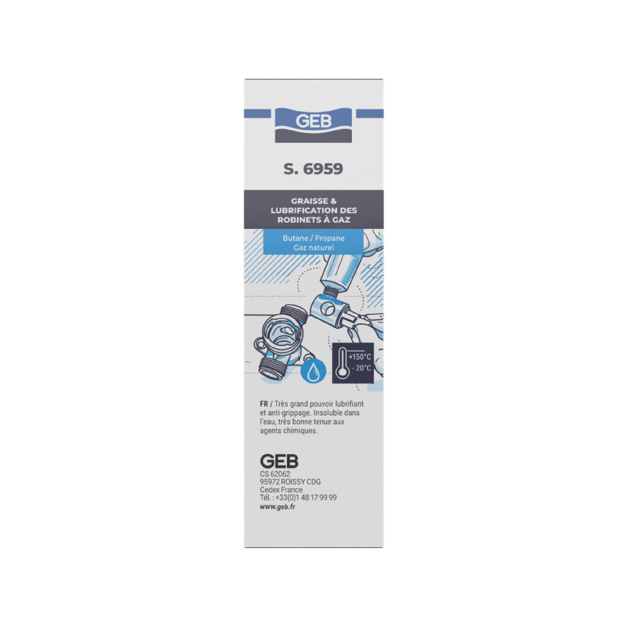 Graisse S 6959 pour robinet GAZ - Etui tube 20g-0
