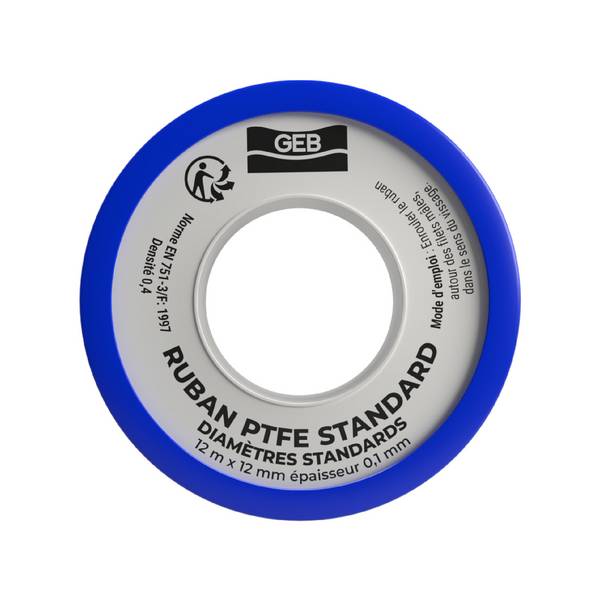 Rouleau TEFLON PTFE standard 12mmx12m - épaisseur 0,1mm